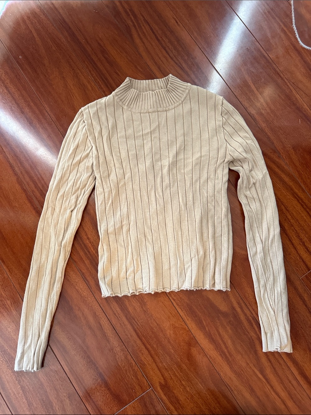 Forever 21 womens beige long sleeve